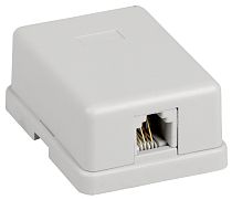 ITK Настенная розетка RJ12, кат.3 UTP, 1-порт IEK ITK Настенная розетка RJ12, кат.3 UTP, 1-порт IEK