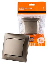 Перекрестный выключатель 1-кл. 10А бронза "Лама"  TDM