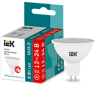 Лампа светодиодная MR16 софит 8Вт 12-24В 4000К GU5.3 IEK Лампа светодиодная MR16 софит 8Вт 12-24В 4000К GU5.3 IEK