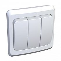 ЭТЮД скрытая установка Белый Выключатель 3 клавишный Systeme Electric (Schneider Electric)