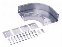 Угол CPO 90 горизонтальный 90° 50х50 в комплекте с крепежными элементамии соединительными пластинами, необходимыми для монтажа, цинк-ламельный DKC