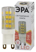 Лампа светодиодная ЭРА STD LED JCD-5W-CER-827-G9 G9 5Вт керамика капсула теплый белый свет