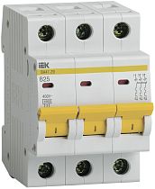 Автоматический выключатель трехполюсный B 25А 4.5кА ВА47-29  IEK