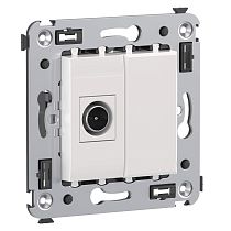 Розетка TV одиночная в стену, "Avanti", "Белое облако" DKC Розетка TV одиночная в стену, "Avanti", "Белое облако" DKC