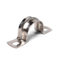 Скоба двухлапковая из нержавеющей стали СМД(INOX) d48-50мм (уп.10шт) Fortisflex Скоба двухлапковая из нержавеющей стали СМД(INOX) d48-50мм (уп.10шт) Fortisflex