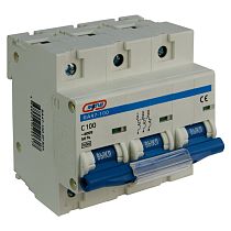 Автоматический выключатель трехполюсный ВА47-100 3P 100А (С) 10кА  ЭНЕРГИЯ