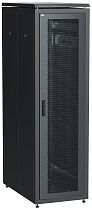 ITK Шкаф сетевой 19" LINEA N 38U 600х1000 мм перфорированная передняя дверь черный IEK