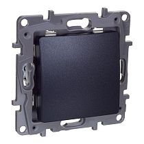ETIKA Выключатель 1-клавишный 10А перекрестный антрацит