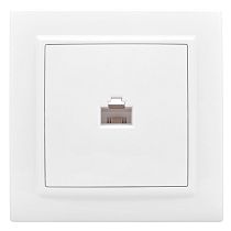 Минск Розетка RJ-45 1-местная СП белая EKF Basic