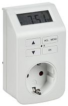 РТЭ-5 Розетка-таймер электронный 1мин 7дн 112on/off 16А IP20 белая IEK