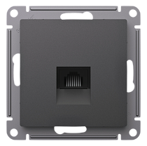 AtlasDesign Базальт Розетка компьютерная RJ45, кат. 5Е, механизм Systeme Electric (Schneider Electric)