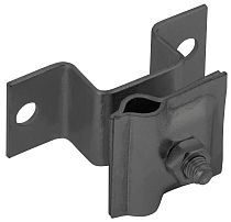 Держатель-зажим соединительный проводника круглого 6-10мм опорный L=30-40мм оцинкованная сталь TD IEK