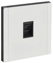 FORTE&PIANO Розетка компьютерная RJ45 кат.5E FP232M металл белый IEK