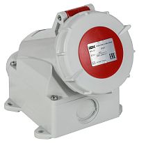 Розетка стационарная ССИ-1142 16А-6ч 380В 3P+PE IP67 IEK