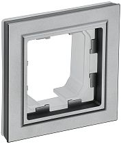 BRITE Рамка 1-местная IP44 РУ-1-БрС-44 сталь  IEK