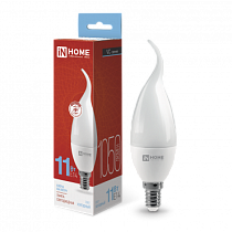 Лампа светодиодная LED-СВЕЧА НА ВЕТРУ-VC 11Вт 230В Е14 6500К 1050Лм IN HOME