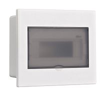 Корпус пласт. навесной прозр. дв. 1 ряд 9 мод. IP41 ЩРН-П