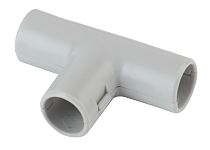 Тройник соединительный для трубы ЭРА (серый) 25мм (10шт)