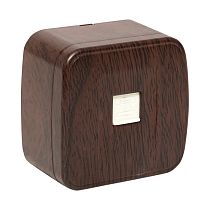 Розетка Phone 1-местная ОП Минск тёмное дерево EKF Розетка Phone 1-местная ОП Минск тёмное дерево EKF