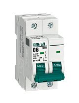 Авт. выкл. без теплозащиты 2P 6А х-ка C 6кА ВА-103M DEKraft