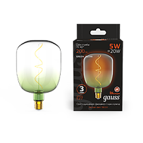 Лампа светодиодная Gauss Filament Flexible V140-DC Green-Clear E27 5Вт 200lm 1800K