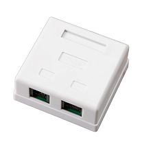 Розетка комбинированная внешняя, UTP RJ-45(8P-8C) + RJ-11(6P-4C) REXANT Розетка комбинированная внешняя, UTP RJ-45(8P-8C) + RJ-11(6P-4C) REXANT