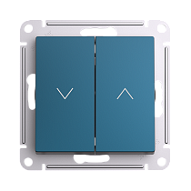 AtlasDesign Изумруд 2-клавишный Выключатель жалюзи, 10А, механизм Systeme Electric (Schneider Electric)