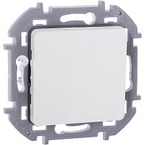 INSPIRIA Выключатель 1-клавишный 10А безвинтовое крепление белый