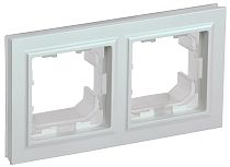 BRITE Рамка 2-местная IP44 РУ-2-БрЖ-44 жемчуг  IEK