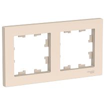 AtlasDesign Бежевый Рамка 2 постовая, универсальная Systeme Electric (Schneider Electric) AtlasDesign Бежевый Рамка 2 постовая, универсальная Systeme Electric (Schneider Electric)