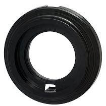 Рамка однопостовая,серия Лизетта, пластик, цвет Черный Bironi