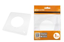 Одноместная защитная рамка для выключателей или розеток для защиты обоев 130х130 мм, прозрачная  TDM