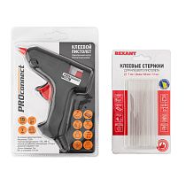 Набор ПК01 для творчества (пистолет 15Вт, стержни 7мм) REXANT Набор ПК01 для творчества (пистолет 15Вт, стержни 7мм) REXANT