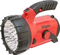 Фонарь-прожектор Navigator  NPT-SP06-ACCU кемпинг 23+18+4LED, аккумулятор4В, 2Ач.