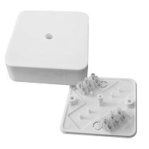 Коробка разветвительная КМР-030-030кг наружная (75х75х26) белая с клеммником EKF  PROxima