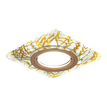 Светильник Gauss Backlight BL074 Квадрат. Золотой узор/Золото, Gu5.3, LED 2700K 1/40