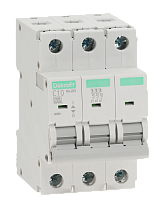 Автоматический выключатель 3P 10A х-ка C ВА-203 15кА DEKraft
