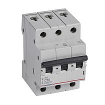 Автоматический выключатель трехполюсный 4,5кА C 10А RX3 Legrand Автоматический выключатель трехполюсный 4,5кА C 10А RX3 Legrand