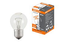 Лампа накаливания "Шар прозрачный" 60 Вт-230 В-Е27  TDM