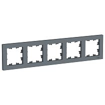 AtlasDesign Грифель Рамка 5 постовая , универсальная Systeme Electric (Schneider Electric)