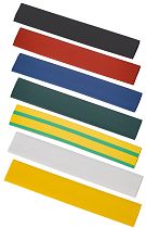 Набор трубок термоусадочных ТТУ нг-LS 12/6мм L=100мм 7 цветов (21шт/упак)  IEK