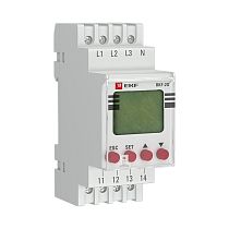 Реле контроля фаз с LCD дисплеем (с нейтралью) RKF-2S EKF PROxima Реле контроля фаз с LCD дисплеем (с нейтралью) RKF-2S EKF PROxima