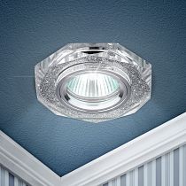 Светильник встраиваемый ЭРА DK5 СH/SL "стекло многогранник" MR16,12V/220V,50W,GU5,3 зеркальный/хром Светильник встраиваемый ЭРА DK5 СH/SL "стекло многогранник" MR16,12V/220V,50W,GU5,3 зеркальный/хром
