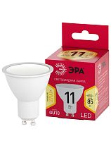 Лампа светодиодная ЭРА RED LINE LED MR16-11W-827-GU10 R софит теплый белый свет