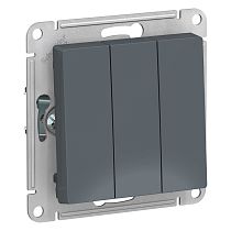 AtlasDesign Грифель Выключатель 3-клавишный сх.1+1+1, 10АХ Systeme Electric (Schneider Electric)