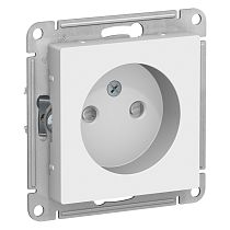 AtlasDesign Белый Розетка без заземления со шторками 16А Systeme Electric (Schneider Electric)