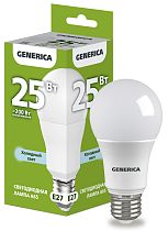 Лампа светодиодная A65 груша 25Вт 230В 6500К E27 GENERICA IEK Лампа светодиодная A65 груша 25Вт 230В 6500К E27 GENERICA IEK
