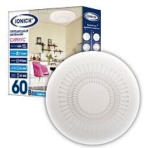 Светильник светодиодный декоративный ТМ IONICH серия 2160 "Сириус" 60 Вт 4200 Лм 230 В 6500 К 450 мм IP20 Светильник светодиодный декоративный ТМ IONICH серия 2160 "Сириус" 60 Вт 4200 Лм 230 В 6500 К 450 мм IP20