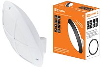 Светильник НБУ 05-60-008 "Мегас 2" белый с решеткой IP64  TDM