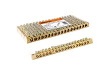 Шина "N" нулевая 8x12мм 18/2 (18 групп/крепеж по краям)  TDM